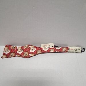 Crazy Holiday Cat Self-tie Bow Tie